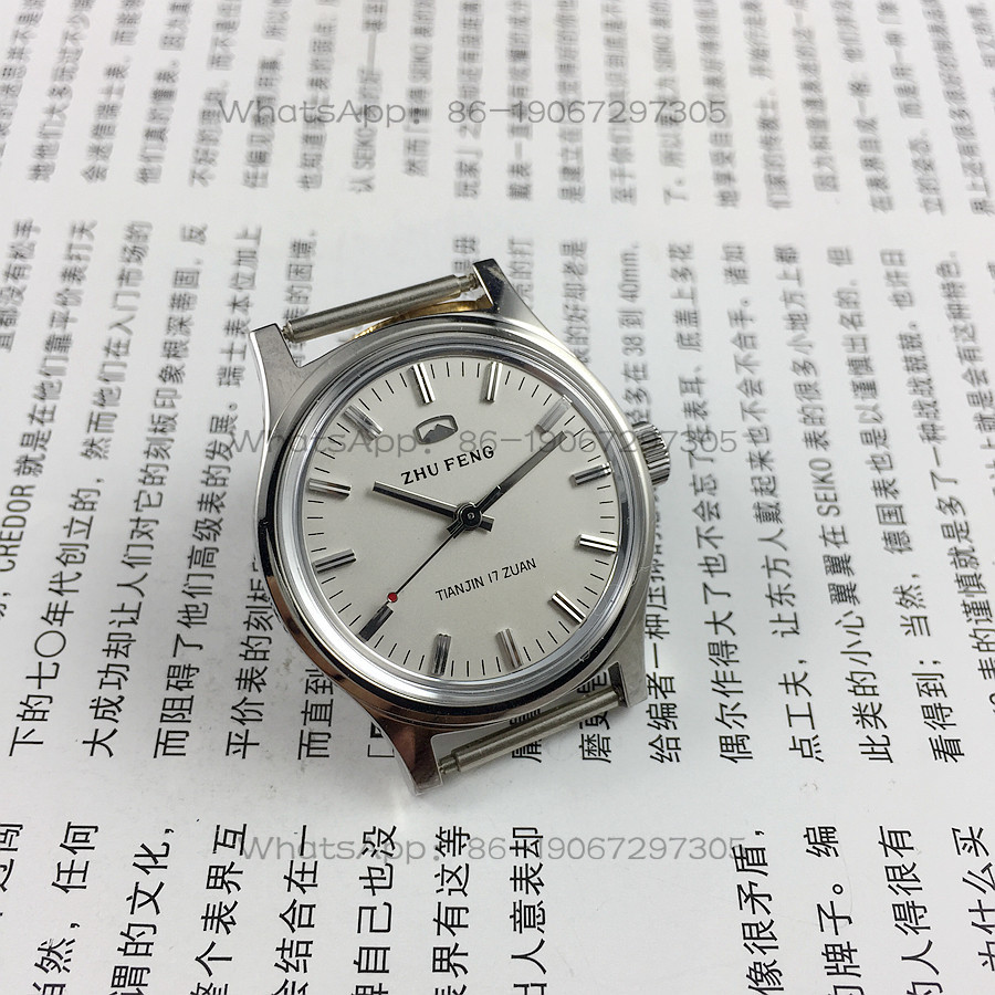 Jewellery Watch - オリジナルストック、全鋼製中型、天津エベレストブランド手動機械式時計、直径32mm、無料ストラップ
