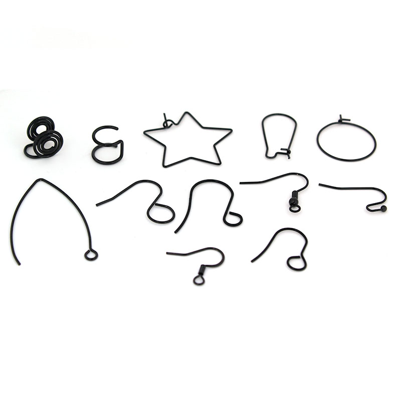 Hoop Earrings - 30個入り～10個入り ステンレス製イヤリングフック、アレルギーを起こしにくい素材、フープイヤリングの製作に使用するパーツ、ジュエリー用イヤリングアクセサリー