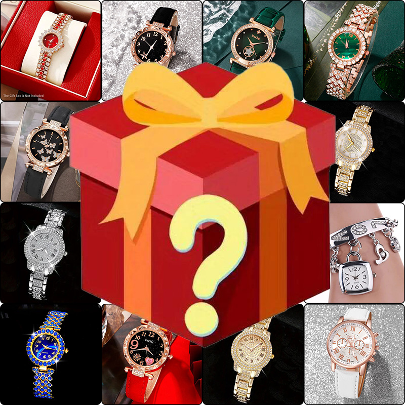 Jewellery Watch - 1個、勝率100%のサプライズミステリーボックス、画像に表示されているメンズウォッチのいずれかがランダムに入っています。 これは #