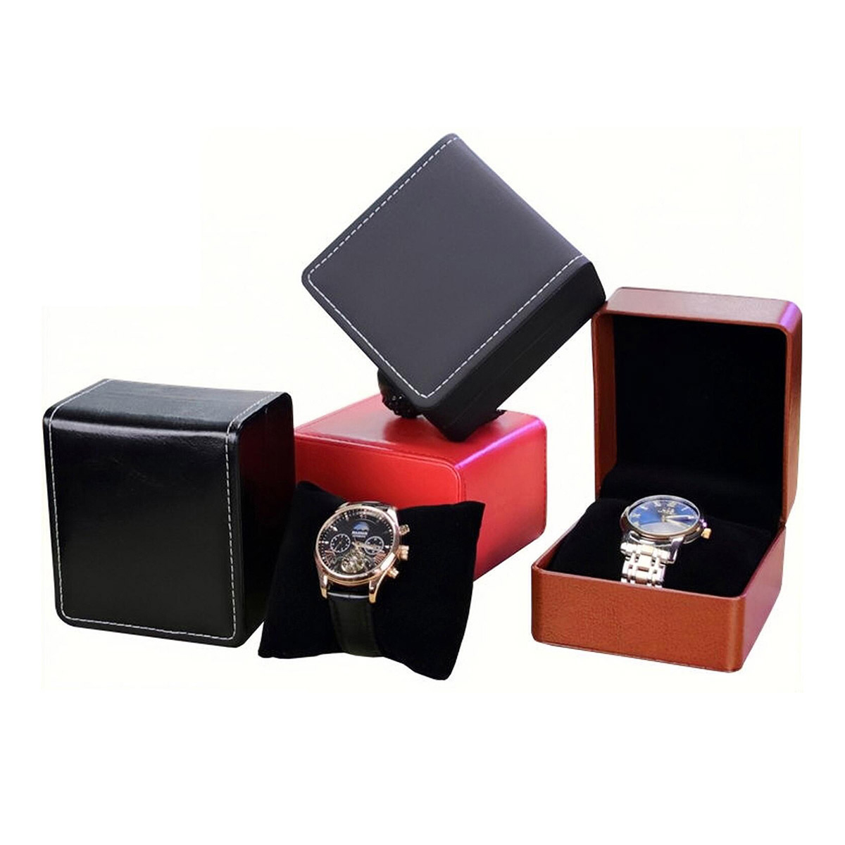 Best Jewelry Watches Women - 男性と女性のための革製時計ボックス,ケースホルダー,オーガナイザー,時計ディスプレイ,ブレスレット,ジュエリーボックス,収納,ベストギフト,新しいファッション