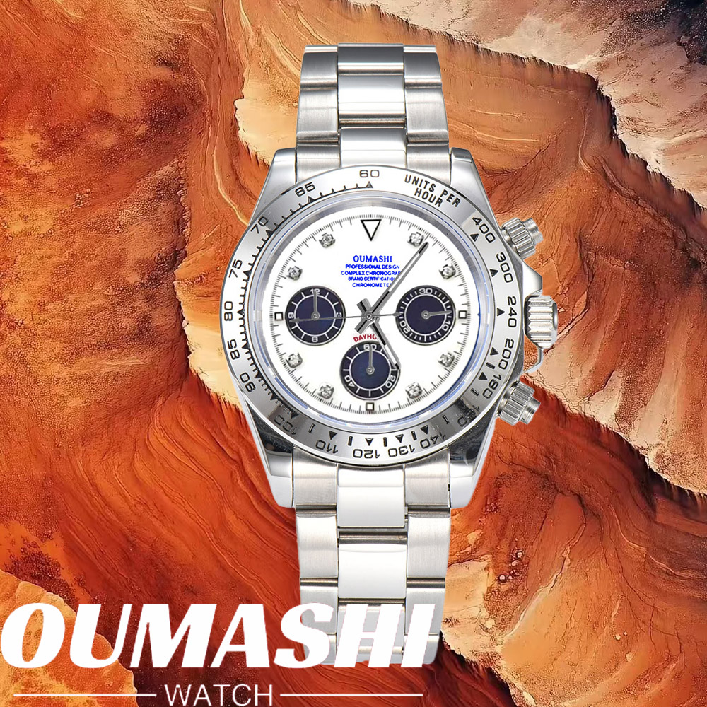 Jewellery Watch - 高級VK63腕時計 サファイアガラス 316Lステンレススチール 防水仕様 VK63メンズカスタムウォッチ スポーツVK63ムーブメント搭載