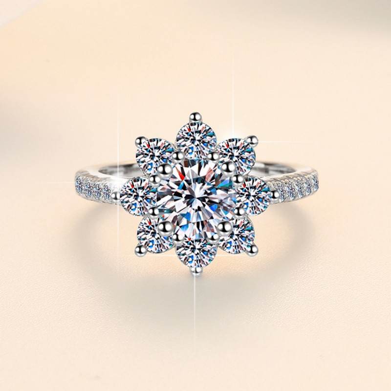 925 スターリングシルバーリングシャイニングクラシックジル - Statement Cocktail Ring のレビューと価格