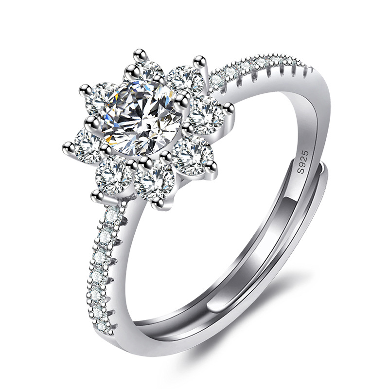 925 スターリングシルバーリングシャイニングクラシックジル - Statement Cocktail Ring のレビューと価格
