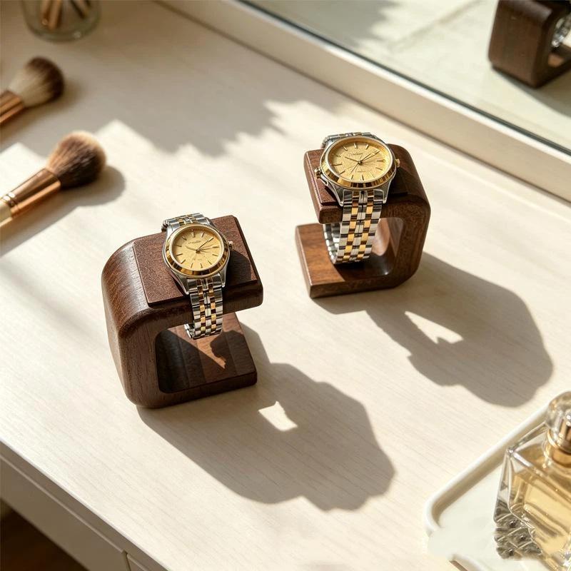 木製の腕時計スタンド。ブレスレットや指輪、腕時計を飾るための - Jewelry Stand Watches のレビューと価格