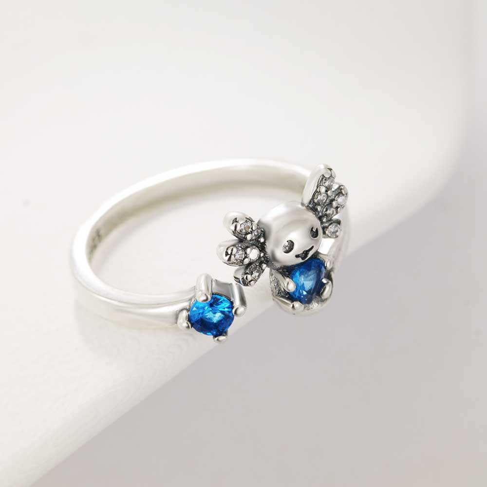 S925 スターリングシルバー クリエイティブ サラマンダー - Statement Cocktail Ring のレビューと価格