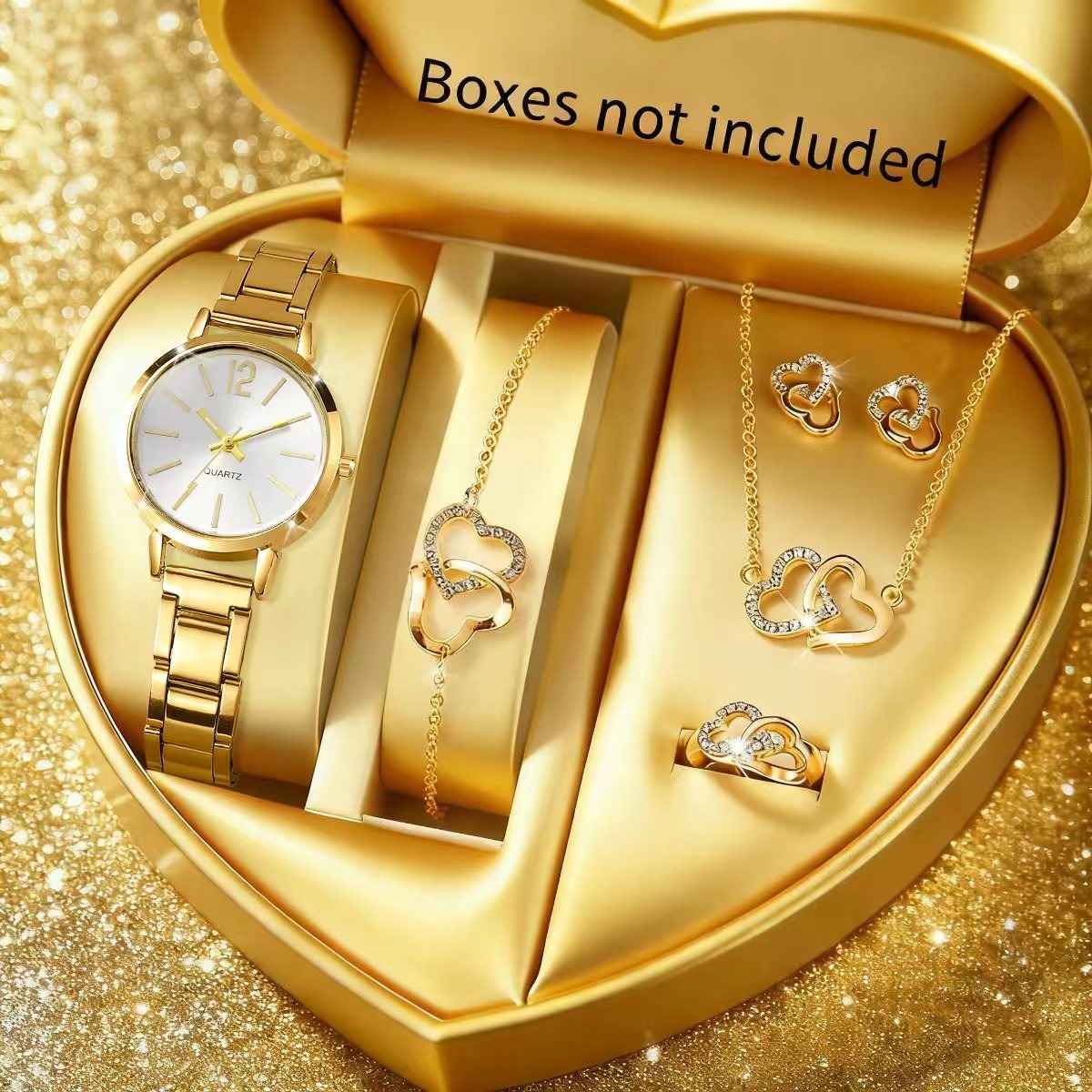 6 個のファッション女性用クォーツ時計ラインストーンジュエリ - Jewelry Watch Making のレビューと価格