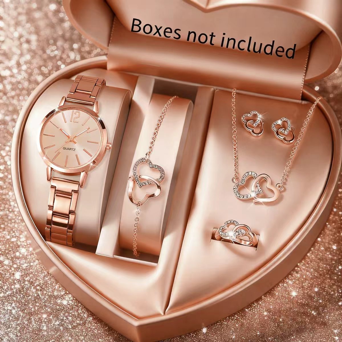 6 個のファッション女性用クォーツ時計ラインストーンジュエリ - Jewelry Watch Making のレビューと価格