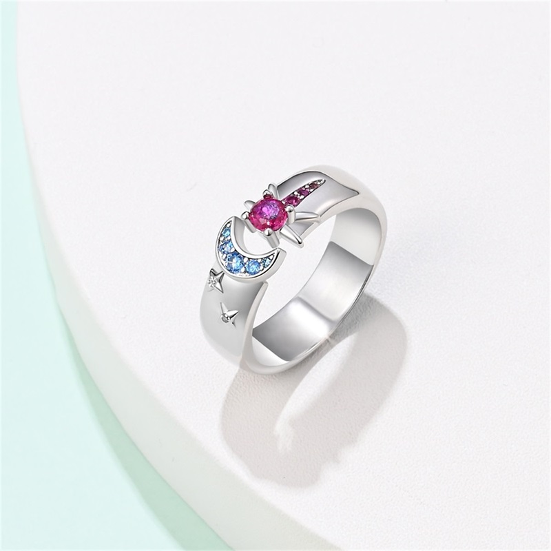 女性のための925シルバージルコンリング,シルバーカラー,ス - Statement Cocktail Ring のレビューと価格