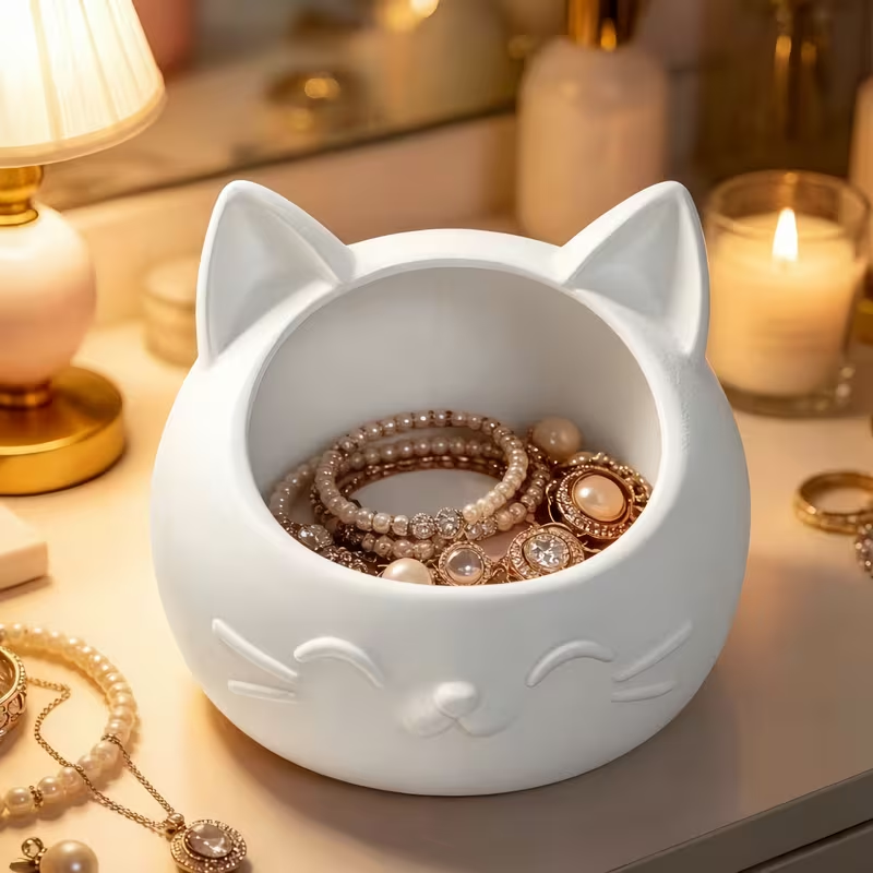 ミニ漫画猫型収納ボックス、ジュエリーや時計などの小物を収納す - Jewelry Like Watches のレビューと価格