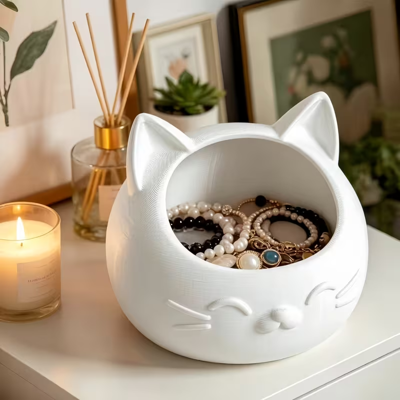 ミニ漫画猫型収納ボックス、ジュエリーや時計などの小物を収納す - Jewelry Like Watches のレビューと価格