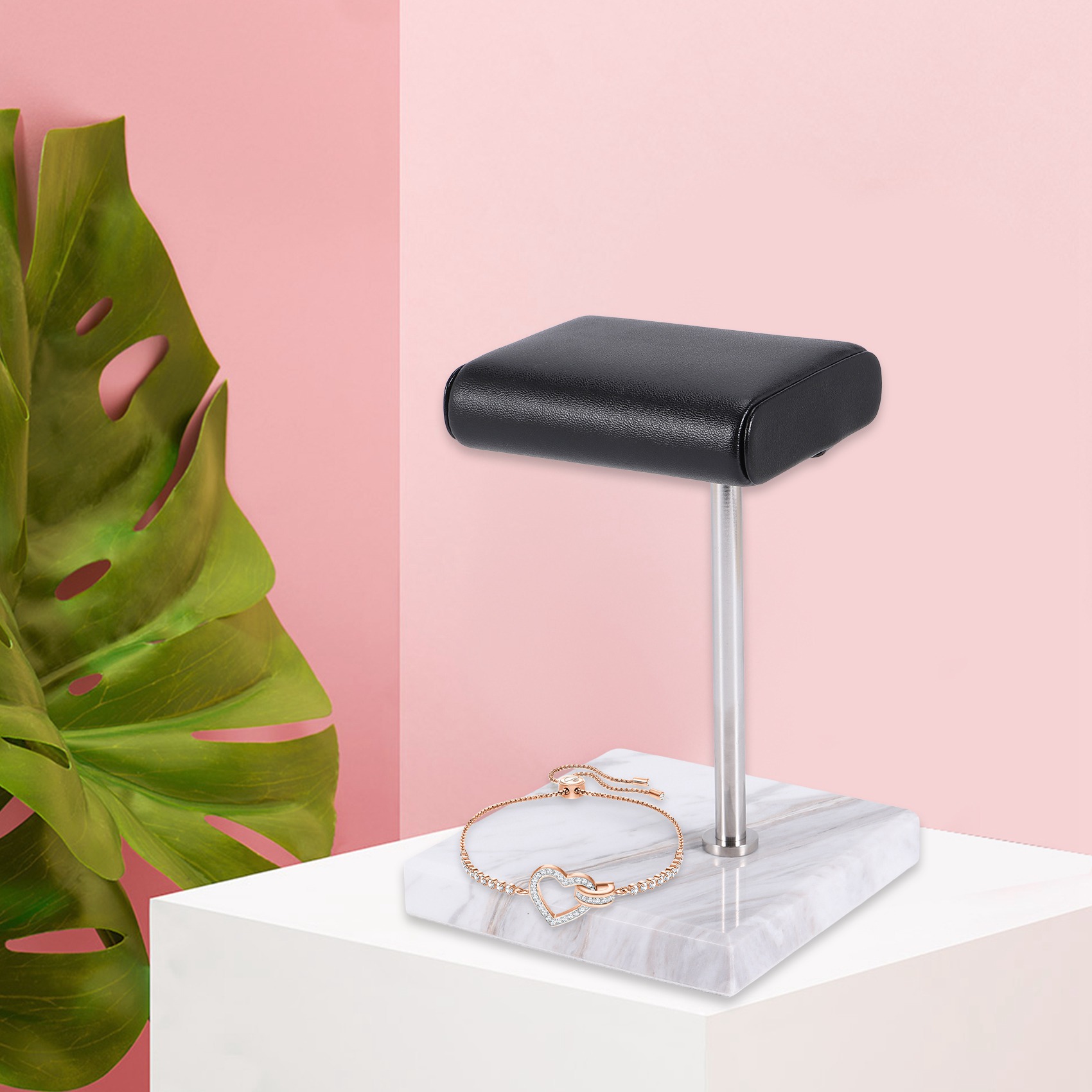 ABQR ホワイトマーブルウォッチブレスレットディスプレイス - Jewelry Stand Watches のレビューと価格