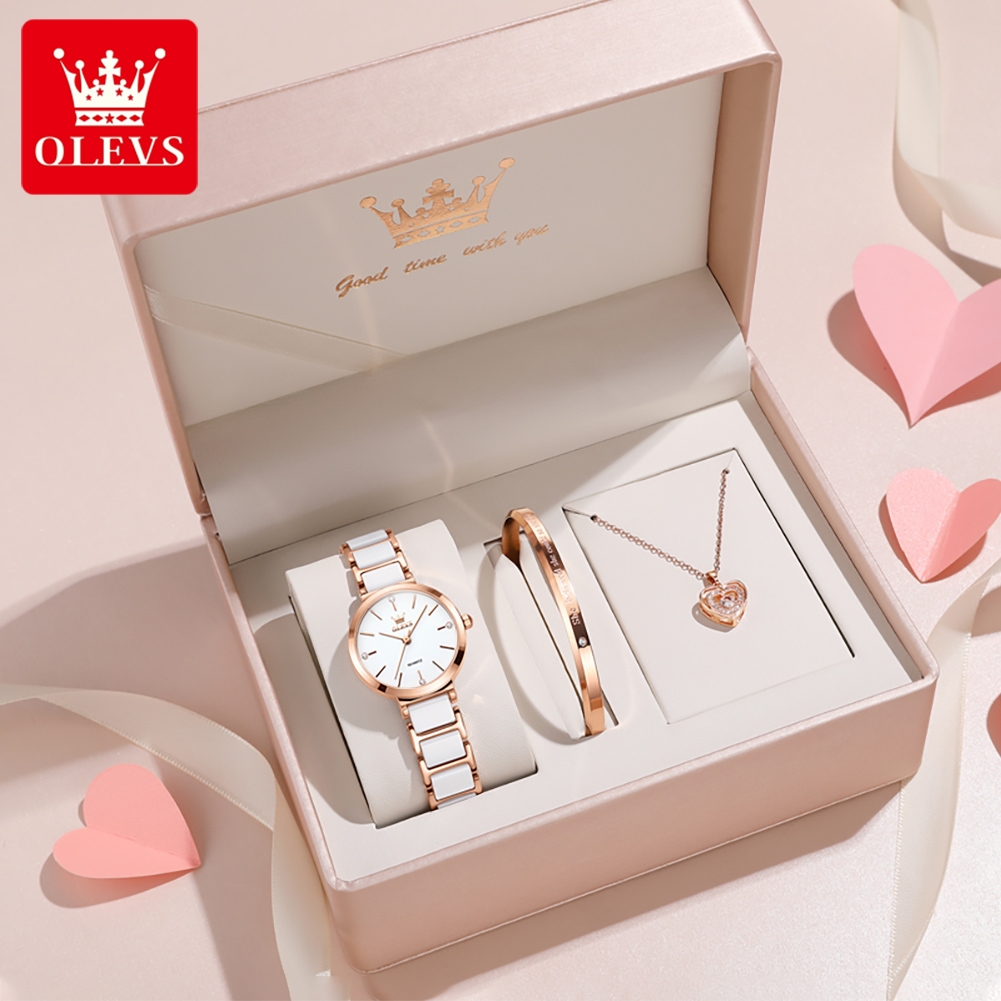 OLEVSレディース腕時計5877高級エレガントクォーツ腕時 - Jewellery Watch のレビューと価格