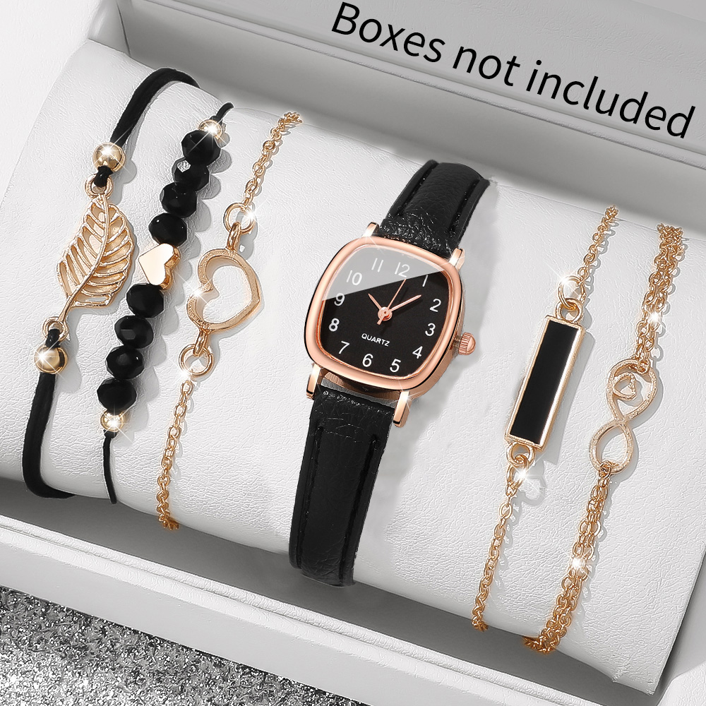 6個入りクォーツ時計＆ジュエリーセット、友人や家族へのスタイ - Jewelry Watch Making のレビューと価格