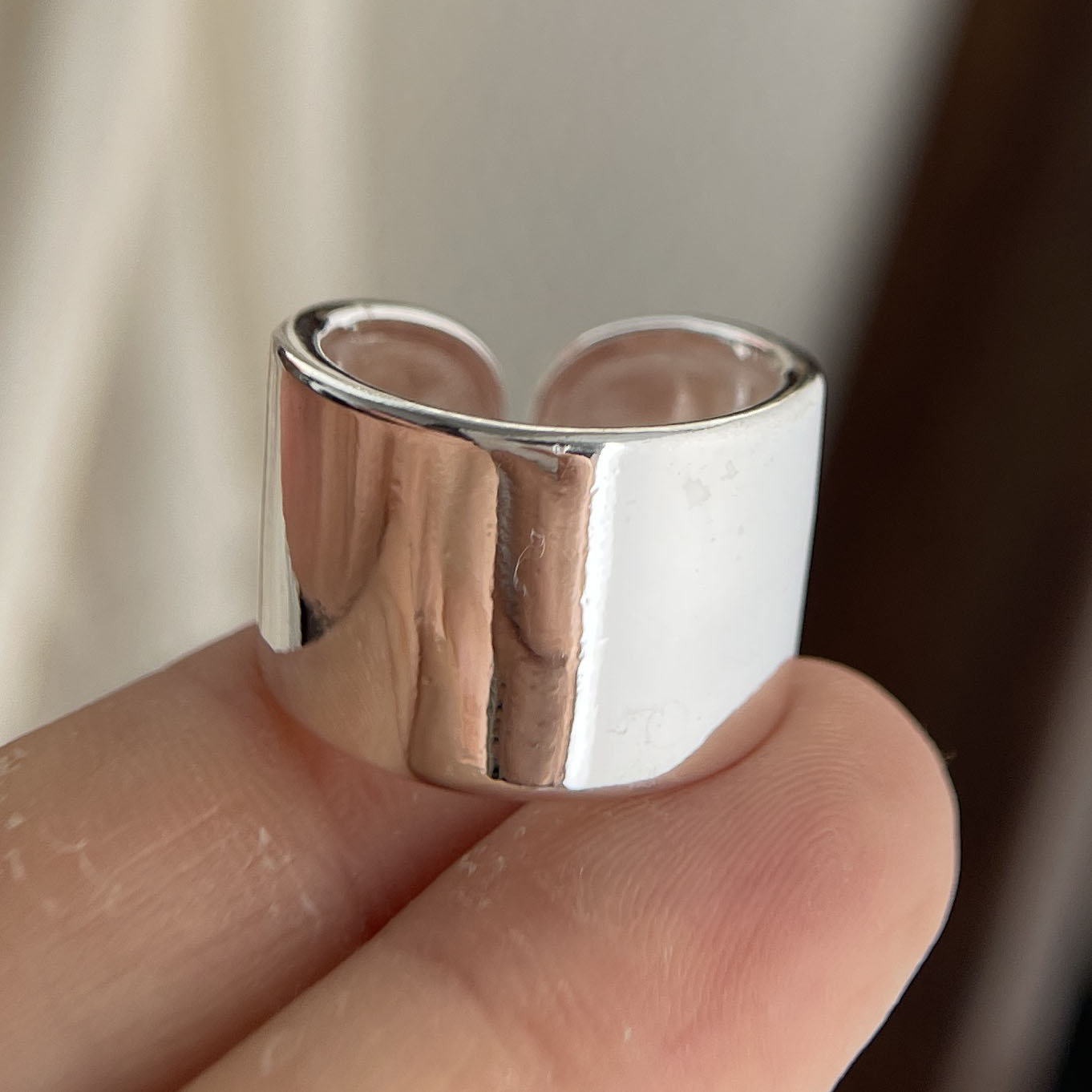 925 スターリングシルバーリング女性のカップルミニマリスト - Statement Cocktail Ring のレビューと価格