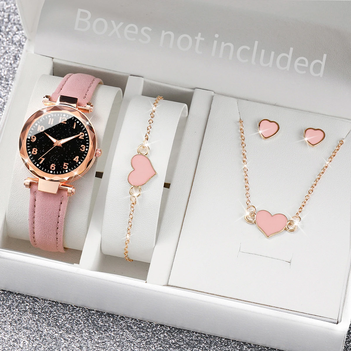 5/6 個のファッション女性用腕時計カジュアルレザーバンドク - Jewelry Watch Making のレビューと価格