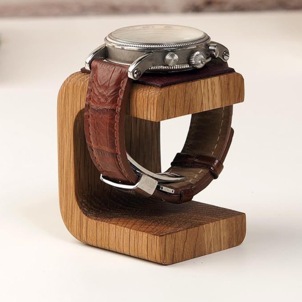 新しい木製時計ホルダーユニバーサル多機能ジュエリーオーガナイ - Jewelry Stand Watches のレビューと価格