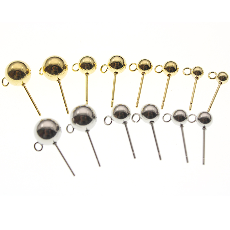 20個入り ステンレス製 3/4/5/6/8mm 丸型ボール - Hoop Earrings のレビューと価格
