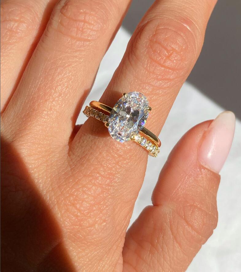 オーバルカット 925 スターリングシルバー 1-3 カラッ - Statement Cocktail Ring のレビューと価格