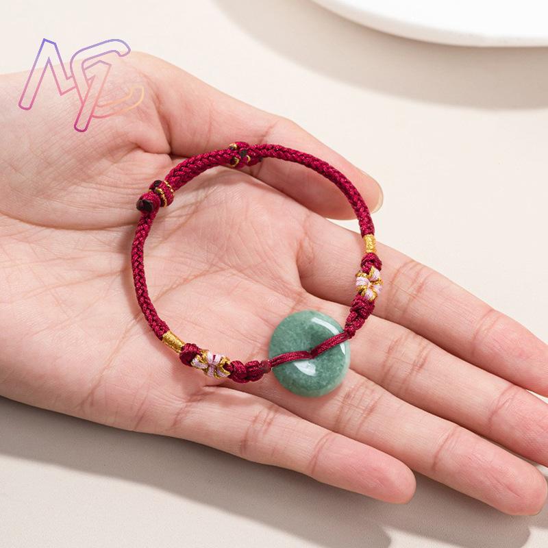 グリーンミャンマー翡翠ドーナツブレスレットデザイナーバングル - Jewelry & Watches Store のレビューと価格