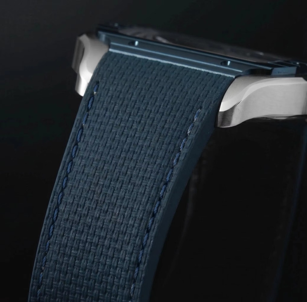 カルティエ サントス用、帆布素材のFKMゴム製時計バンド。2 - Cartier Watch Santos のレビューと価格