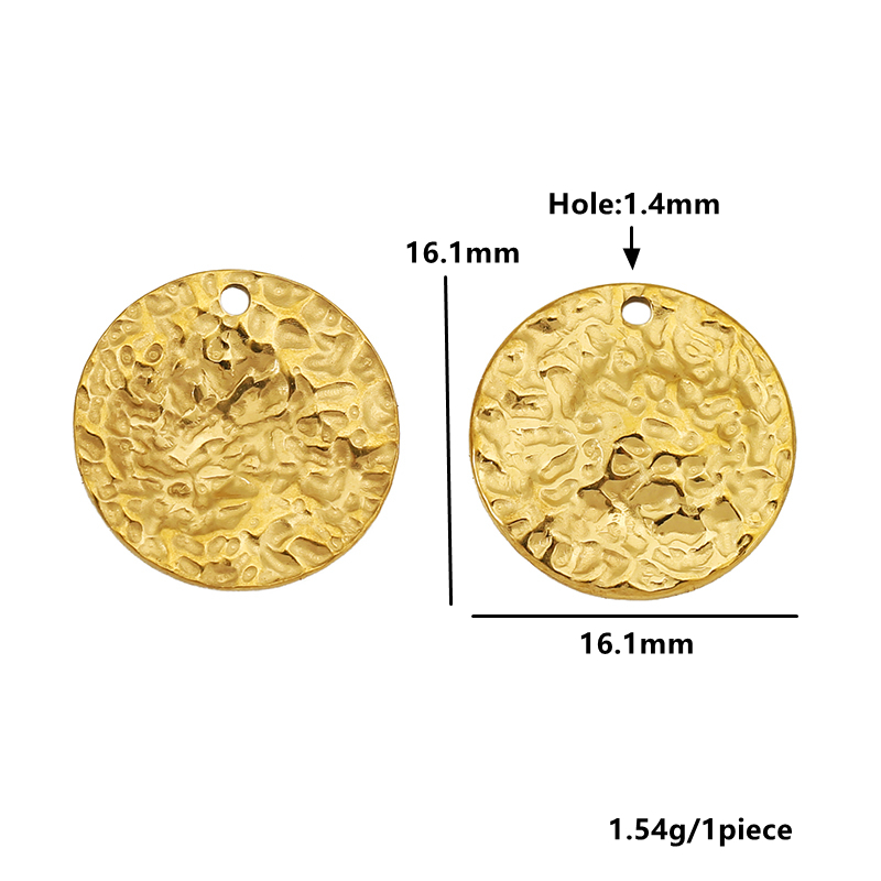 4 個のステンレス鋼ラウンドラブハート五芒星チャーム 18  - Hoop Earrings のレビューと価格